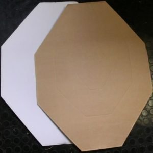 Ampumataulu IPSC  Mini Classic , ruskea/valkoinen  50kpl/nippu