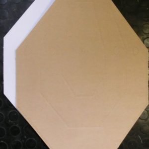 Ampumataulu IPSC Classic , ruskea/valkoinen  50kpl/nippu