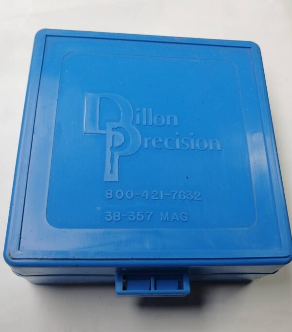 Dillon  38/357 mag ammo box , patruunalaatikko  100:lle patruunalle
